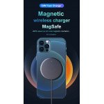 Wholesale MagSafe Style Fast Wireless Qi Magnet Charger USB-C 15W Fast Charging Pad Compatible with all Wireless Charging Phone, iPhone 12, and More (Black)